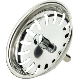 tecuro Siebkorb Ø 81 mm mit Metall-Führungsstange 8 mm Farbe Silber
