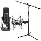 Samson G-Track Pro mit SP04 Spinne Schwarz mit Stativ, Mikrofon
