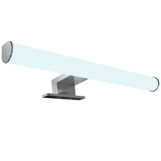 Kalb Material Für Möbel kalb LED Spiegelleuchte 600mm Aufbauleuchte 230V Badezimmer Leuchte verchromt, Tropfenform Warmweiß