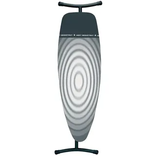 Brabantia Bügeltisch D 135x45 cm mit hitzebeständiger Parkzone Titan Oval (345647)