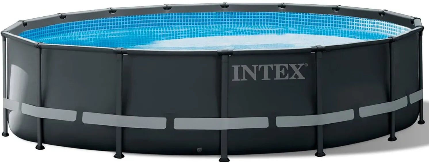 Intex Frame Pool 488 x 132 cm Ultra XTR Set | Rundpool mit Sicherheitsleiter