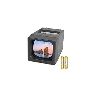 TCNEWCL 35mm Diabetrachter für alte Dias, Dia-Betrachter 2X Vergrößerung LED beleuchteter Diaprojektor für 35mm Dias, AAA Batterie betrieben (2 AAA Batterien enthalten)