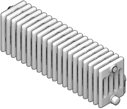 Zehnder Design-Elektroheizkörper 96,2 × 30 cm in Verkehrsweiß (RAL 9016, glänzend)