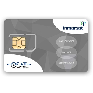 Inmarsat IsatPhone Prepaid SIM Karte mit 500 Einheiten (333 Minuten)