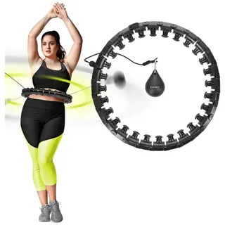 HMS Hula-hoop-reifen mit massagepunkten und schwerkraftball Übergröße hhw12 HMS schwarz