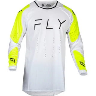 FLY RACING Evolution Trikot - Weiß/Neon-Gelb / M
