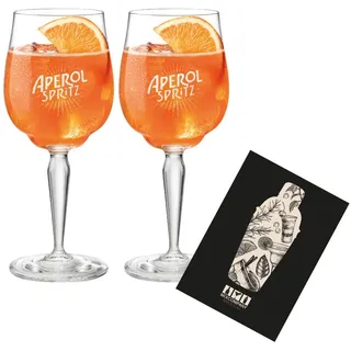 Individuelles Set mit Aperol Spritz Glas 2er Set Gläser neu - 2x Weingläser/Ballonglas