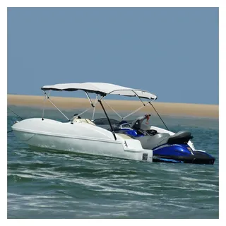 vidaXL 4-Bow Bimini-Top mit Mesh-Seitenteilen 243x(185-198)x137 cm
