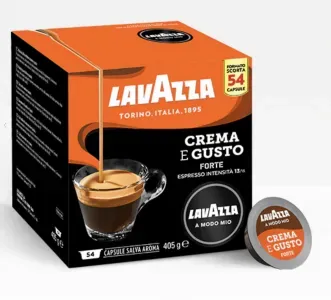 54 Lavazza Kaffeekapseln A MODO MIO CREMA E GUSTO FORTE