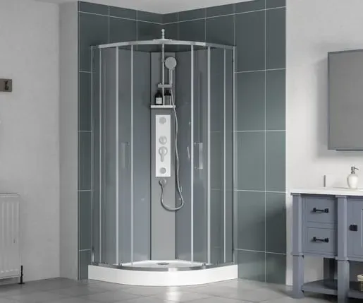 SAT Project Komplettdusche Viertelkreis 90x90 cm SATPROBOXS90CRT