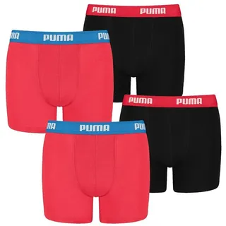 Puma Boxershorts BASIC BOXER 4P in 786 - Red / Black | Gr.: 140