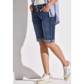STREET ONE Jeans-Bermudas in Dunkelblau - W29
