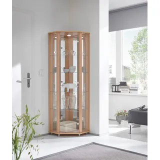 fif Möbel Eckvitrine 71 x 172 x 50 cm, (B/H/T)