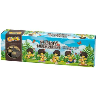 Funny Mushrooms Chocolate, Kleingebäck in Pilzform, 100g