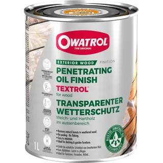 Owatrol Textrol - Lufttrocknendes Naturöl, Holzöl für aussen - 1 l - Hell