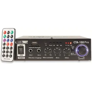 ChiliTec Mini-HiFi-Verstärker CTA-100 pro, USB, Fernbedienung, Bluetooth