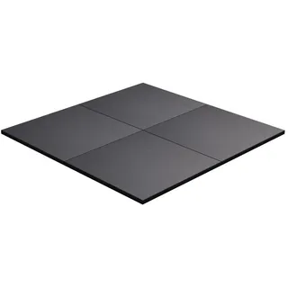Gorilla Sports Bodenschutzmatte Gummi, in verschiedenen Größen Schwarz 50-51 cm