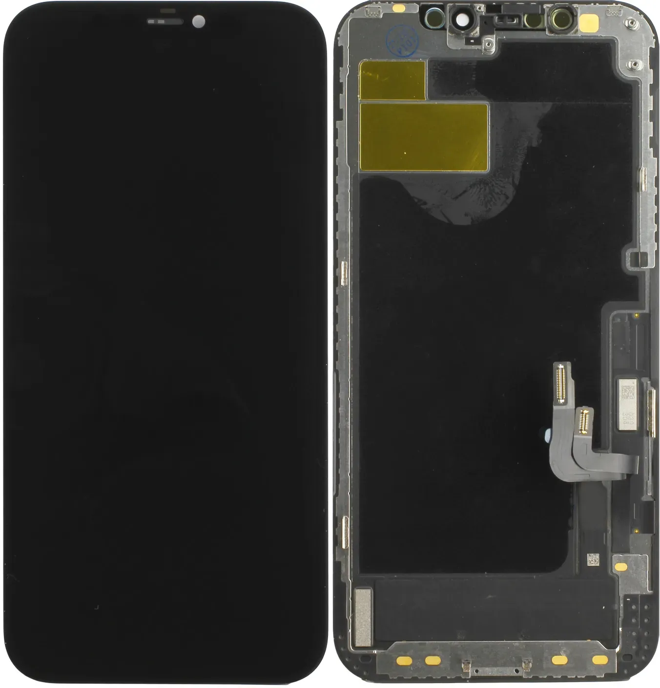 Weiche OLED-Displayeinheit komplett inkl. Touchscreen für iPhone 12, iPhone 12 Pro, schwarz