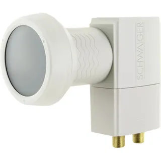 Schwaiger Twin LNB digital hellgrau, 2 Teilnehmer