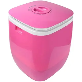 Syntrox Miniwaschmaschine Rosa, geräuscharmer Betrieb, Gewicht: ca. 5,5 kg, Schleudern bei 280 U/Min, Campingwaschmaschine, Energiesparend, Platzsparend