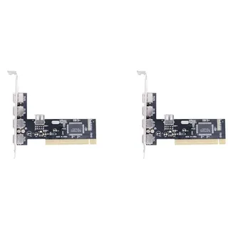 Kompatibel Mit 2x Pci 5 Pci Zu Usb 2.0 Erweiterungsadapterkarten, 480 Mbps Pci-karten, Treiberlos, Geeignet Für Desktop-computer.