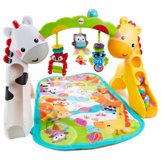 Fisher Price GLK31 - Erlebnisdecke mit Musik, Geräuschen und Lichtern, Spielmatte mit Beschäftigungsmöglichkeiten für Babys und Kleinkinder ab der Geburt