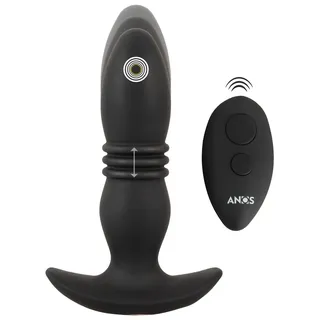 ANOS Vibro-Analplug „RC Thrusting Massager mit Fernbedienung, schwarz