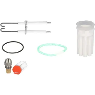 Wartungsset für Buderus GB125 - Ölbrenner Logatop BE 1.3-2.3 | 17-68 kW Service-Set (BE 1.3-18 kW, Düse 0,35-80°HR)