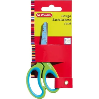 Herlitz Bastelschere rund farbig sortiert