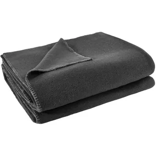 Soft-Fleece Decke 240 x 220 cm anthrazit mel.