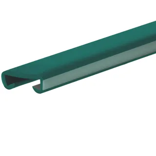 QUEST Handlauf PVC 40x8 Treppenhandlauf Kunststoffhandlauf Profil für Treppengeländer Gummi, Grün Fluoreszierend