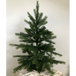 Everlands Künstlicher Weihnachtsbaum H 75 cm GRANDES, H 75 cm - Grün - Kunststoff - mit Übertopf