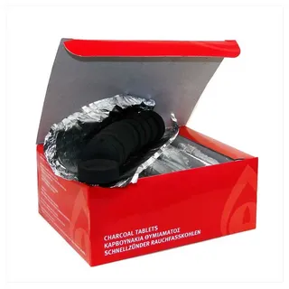 Nklaus Räucherschale 2x Kohle Schnellzündend 20 Rollen Ø 27mm 120 Stück Griechenland Räuche