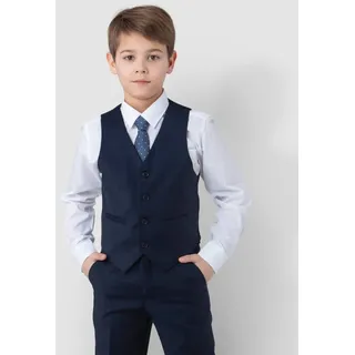 SANDER STELLAN Kinderanzug Luxuriöser Jungen Anzug Kommunionanzug 4-teilig blau festlich, elegant blau 140