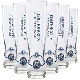 Generisch Franziskaner Alkoholfrei Glas 0,3L Monaco Slim | Original Weizenglas für alkoholfreies Bier | Hochwertiges, schlankes Design | Spülmaschinenfest & robust