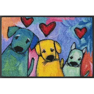 Wash+Dry Fußmatte, Doggies 40x60 cm, innen und außen, waschbar