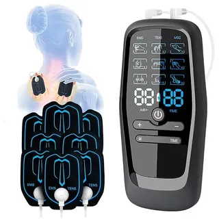 iWarmbase TENS/EMS/Massage Gerät Schmerztherapie, 3-in-1 Tensgeräte Reizstromgerät mit 27 Trainingsprogramme, Tens Gerät Natürliche Therapie gegen chronische Schmerzen und zum Muskelaufbau