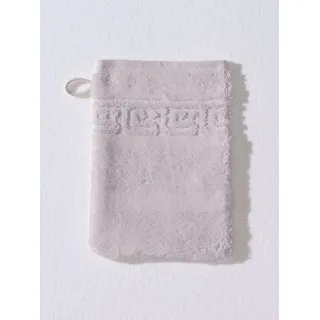 Waschhandschuh 16 x 22 cm silber