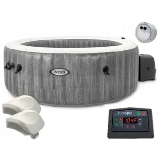 Intex PureSpa Bubble Deluxe Ø 196 x 71 cm greywood