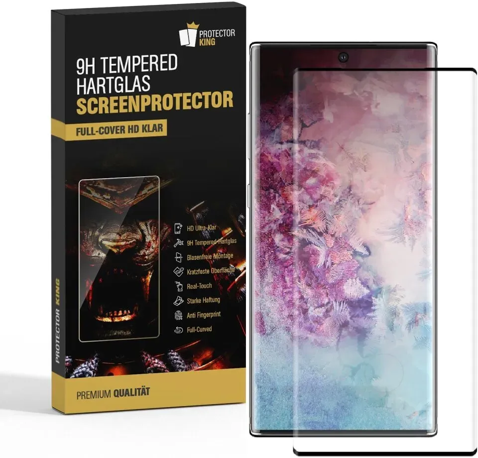 2x 9H Panzerglas für Samsung Galaxy Note 10 FULL CURVED HD KLAR Panzerfolie Displayschutz Schutzglas Schutzfolie echtes Tempered Glass Screen-Protector