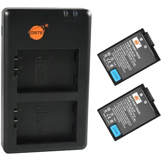 DSTE EN-EL25 (2 Stück) Wiederaufladbarer Akku Ersatzakku und Dual Ladegerät Kompatibel mit Nikon Z Serie, Z50, Z 50, Z FC, Nikon EN-EL25A, 4241 und Nikon MH-32 Digitalkamera