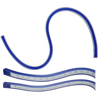 Donau Elektronik MLK60 Kurvenlineal Kunststoff, Stahl Blau