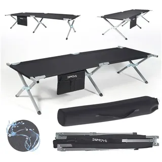 24move Feldbett Campingbett Schwarz