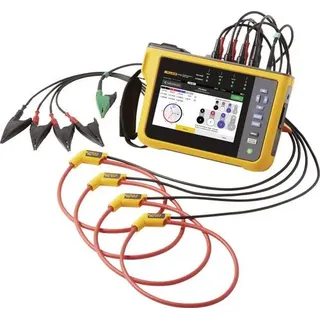 Fluke 1777, Power Quality Analyzer Netz-Analysegerät mit Loggerfunktion, inkl. Stromzangen 1 Set