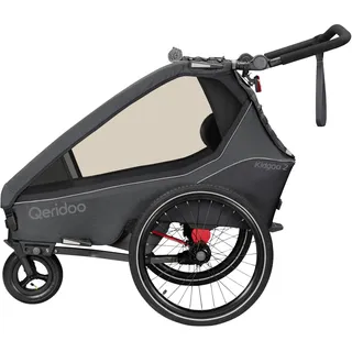 Qeridoo Kinderanhänger Kidgoo 2 steel grey