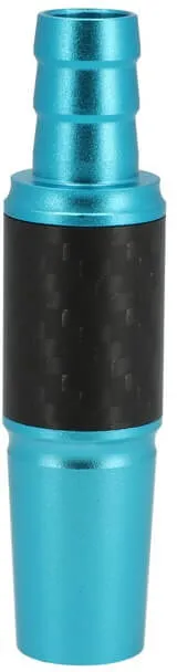 INVI Schlauchanschluss Alu-Carbon 18/8er | Skyblue