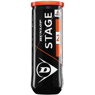 Dunlop Stage 2 Orange - für Kinder & Einsteiger im Mittelfeld (1x3er Dose)