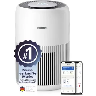 Philips Luftreiniger 900 Serie, HEPA NanoProtect + Aktivkohlefilter, CADR 250m3/h für 65m2 Allergiker, leise, intelligent und energieeffizient (AC0950/10)