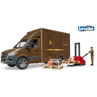 Bruder 02678 Matchbox Sprinter UPS mit Fahrer und Zubehör