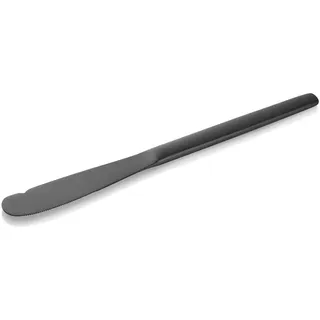 WAS Germany 24x Buttermesser ALEX SCHWARZ, mit schwarz, matte PVD Beschichtung, 18 cm, Chromnickelstahl 18/10